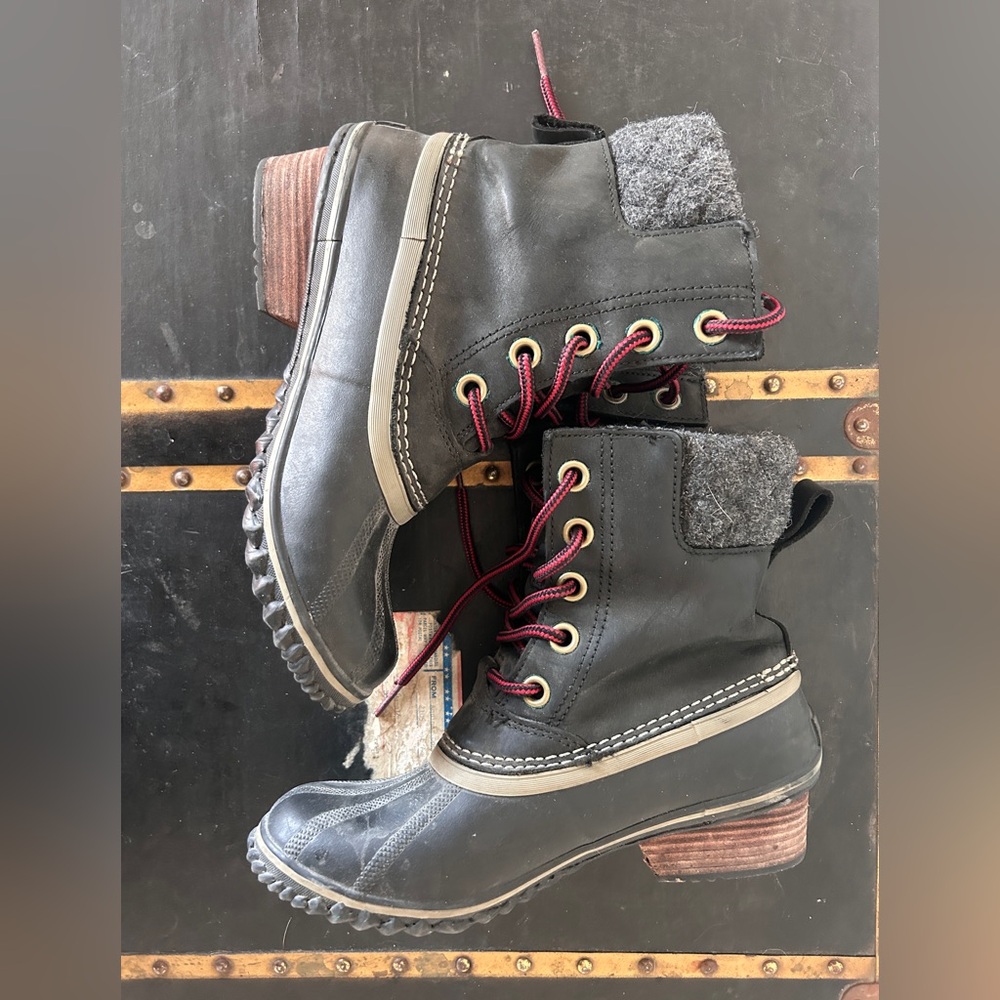 Sorel Black and Gray Winter Boots